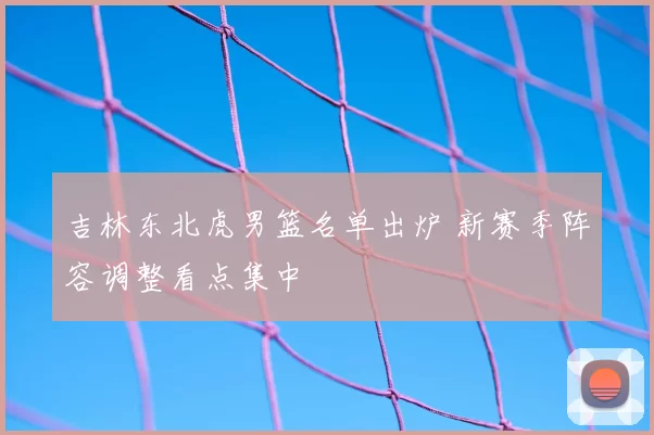 吉林东北虎男篮名单出炉 新赛季阵容调整看点集中